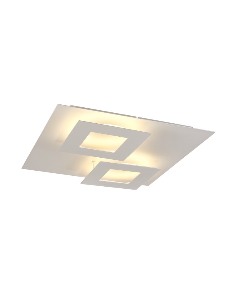 DALIA * PLAFÓN CUADRADO 24W+24W - BLANCO + BLANCO